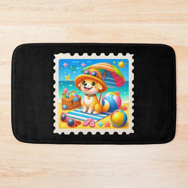Item preview, Cute Dog on Summer Beach designed and sold by Codavid85.