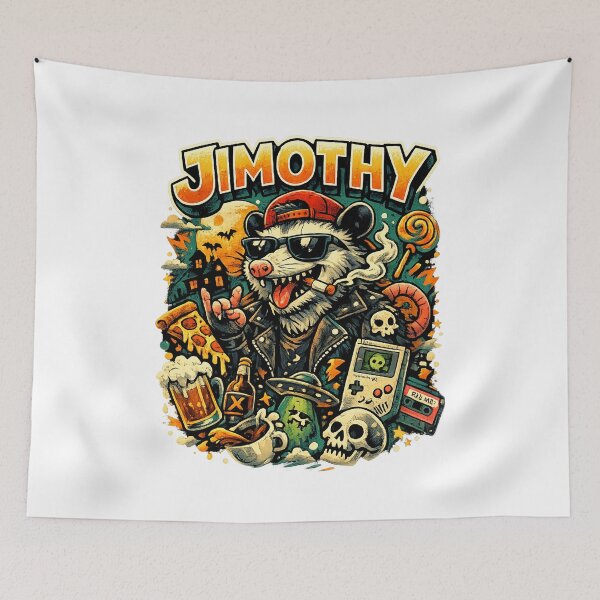 Item preview, Jimothy – Chaos Never Sleeps | Street Punk Opossum Art designed and sold by ustylelab.