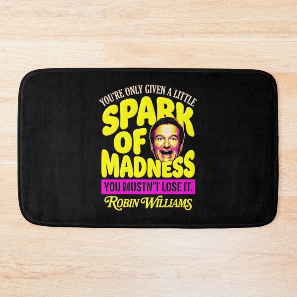 Item preview, Spark Of Madness Quote - Robin Williams designed and sold by Enea Kelo.