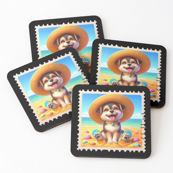 Item preview, Cute Puppy at the Beach designed and sold by Codavid85.