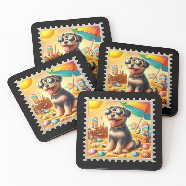 Item preview, Puppy Enjoying a Sunny Beach Day designed and sold by Codavid85.