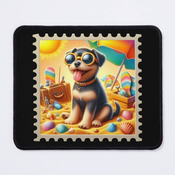 Item preview, Puppy Enjoying a Sunny Beach Day designed and sold by Codavid85.
