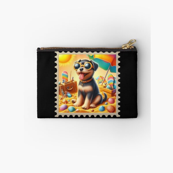 Item preview, Puppy Enjoying a Sunny Beach Day designed and sold by Codavid85.