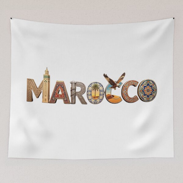 Item preview, Marocco – Culture & Desert Landmarks Word Art designed and sold by VladisWorld.