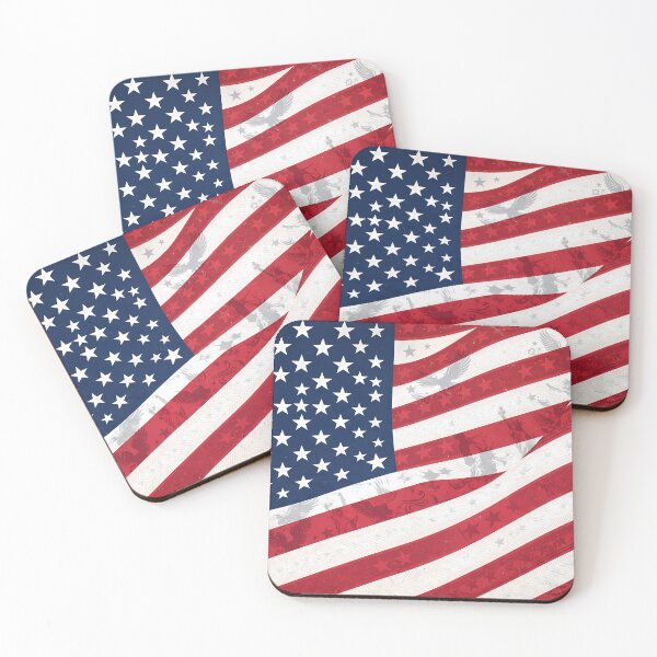 Item preview, Washington Vintage American Flag Patriotic Eagle USA Pattern designed and sold by ART ATTACK ZONE.