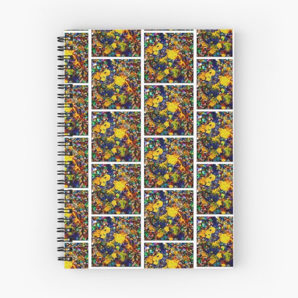 Item preview, Holographic Confetti and Yellow Blue Mixed Media Art designed and sold by THE SPLATTERED HAUS BY SAGE BANKS.