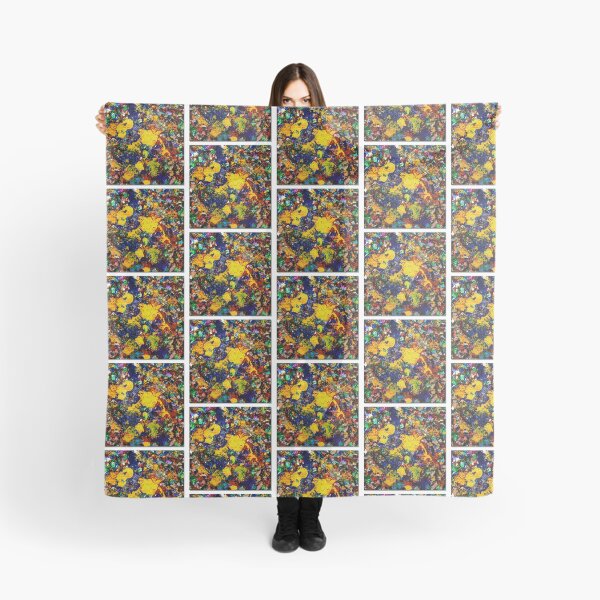 Item preview, Holographic Confetti and Yellow Blue Mixed Media Art designed and sold by THE SPLATTERED HAUS BY SAGE BANKS.