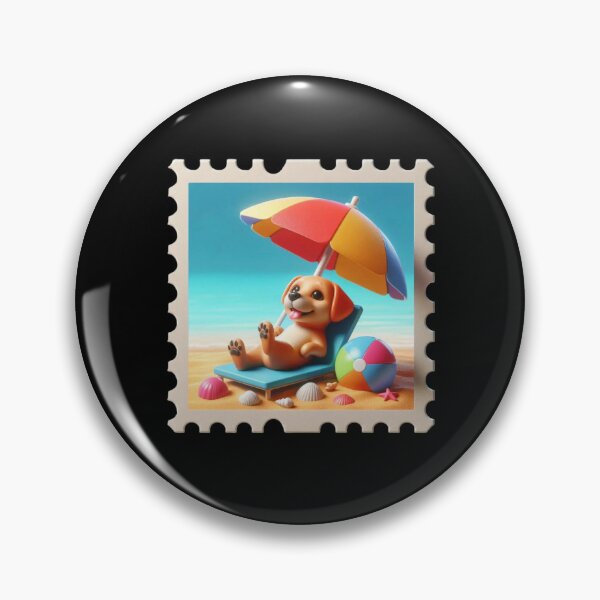 Item preview, Puppy Relaxing on the Beach designed and sold by Codavid85.
