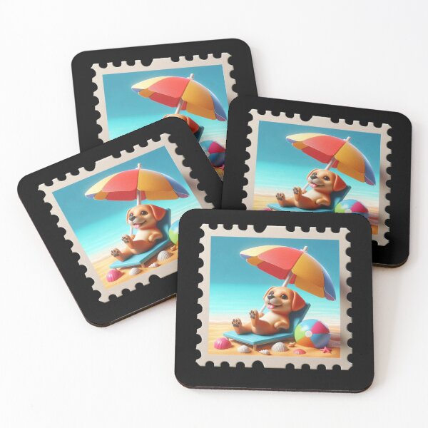 Item preview, Puppy Relaxing on the Beach designed and sold by Codavid85.