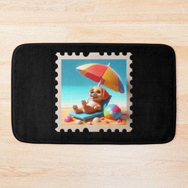 Item preview, Puppy Relaxing on the Beach designed and sold by Codavid85.