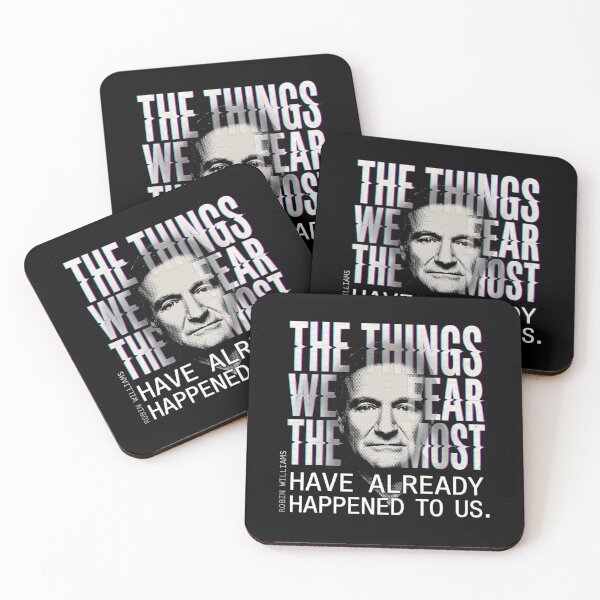 Item preview, The Things We Fear The Most Quote - Robin Williams designed and sold by Enea Kelo.