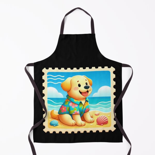 Item preview, Cute Dog on Beach Stamp designed and sold by Codavid85.