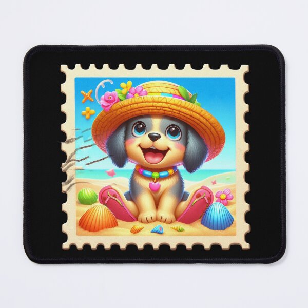 Item preview, Cute Puppy on the Beach designed and sold by Codavid85.