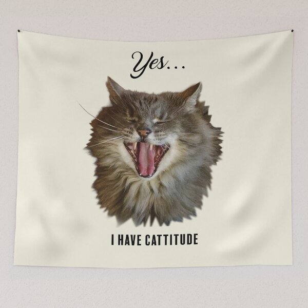 Item preview, I Have Cattitude designed and sold by Kabbrisons.