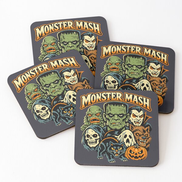 Item preview, Monster Mash Vintage Halloween Collage Shirt for Classic Horror Fans designed and sold by POD DYNASTY | Original Print On Demand T-Shirt Graphics.