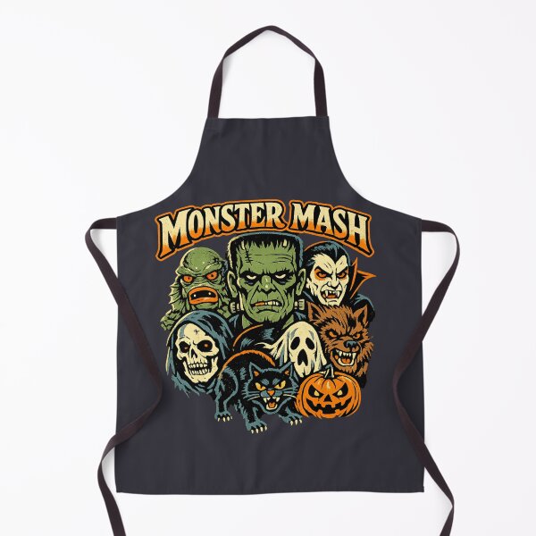 Item preview, Monster Mash Vintage Halloween Collage Shirt for Classic Horror Fans designed and sold by POD DYNASTY | Original Print On Demand T-Shirt Graphics.