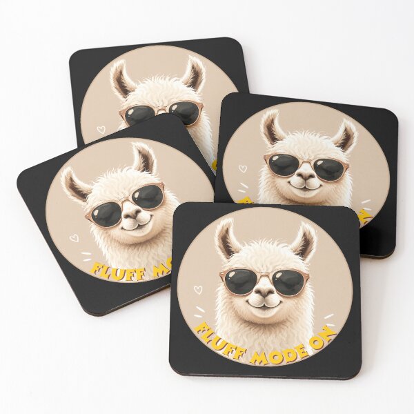Item preview, Fluff Mode On Cute Llama With Sunglasses designed and sold by SabinasDesign.