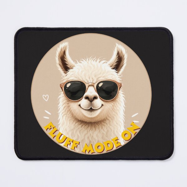 Item preview, Fluff Mode On Cute Llama With Sunglasses designed and sold by SabinasDesign.