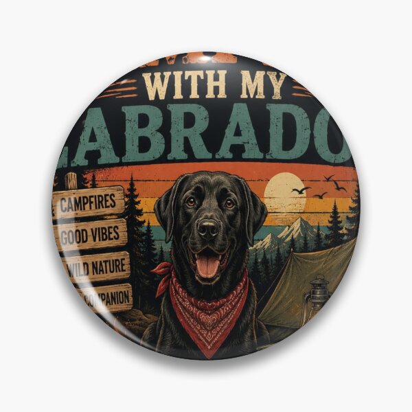 Item preview, Weekend Forecast Camping With My Labrador Vintage Dog Lover Shirt designed and sold by AtllasDesigns.