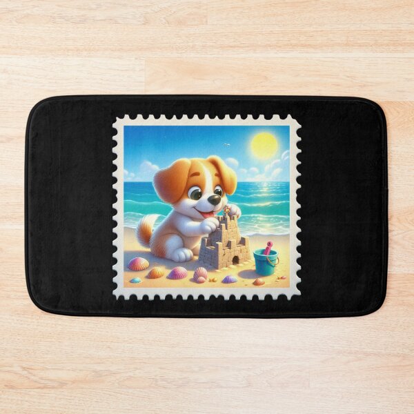 Item preview, Puppy Building Sandcastle on Beach designed and sold by Codavid85.