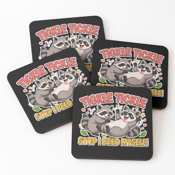 Item preview, Tickle Stop I Peed Myself Funny Raccoon Humor Graphic designed and sold by MagicSD Designs.