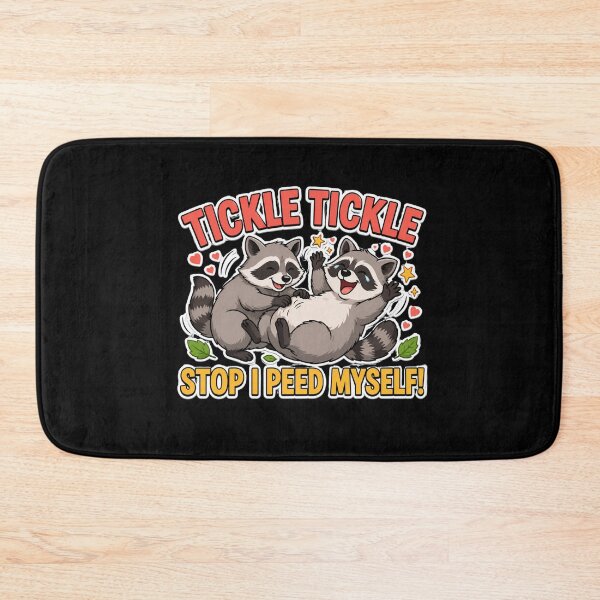 Item preview, Tickle Stop I Peed Myself Funny Raccoon Humor Graphic designed and sold by MagicSD Designs.