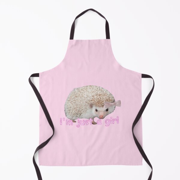 Item preview, "I'm just a girl" hedgehog!! designed and sold by PLANET-VEE.