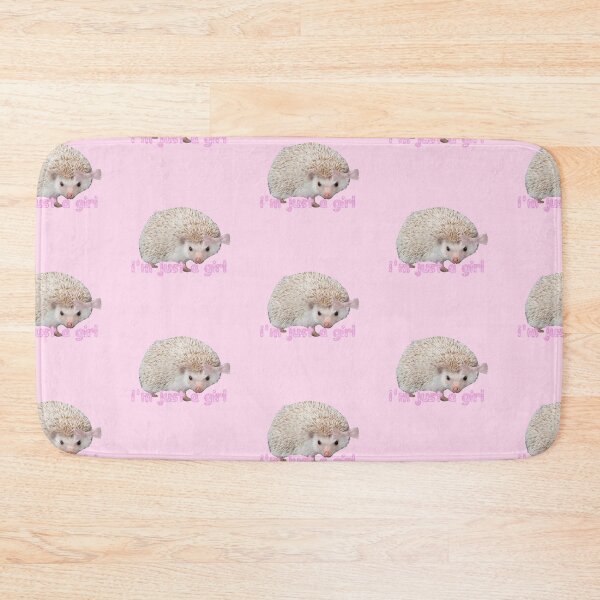Item preview, "I'm just a girl" hedgehog!! designed and sold by PLANET-VEE.