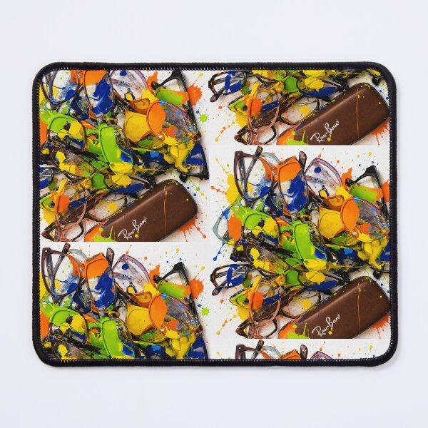Item preview, Eyeglass and Paint Splatter Pop Art Mixed Media designed and sold by THE SPLATTERED HAUS BY SAGE BANKS.