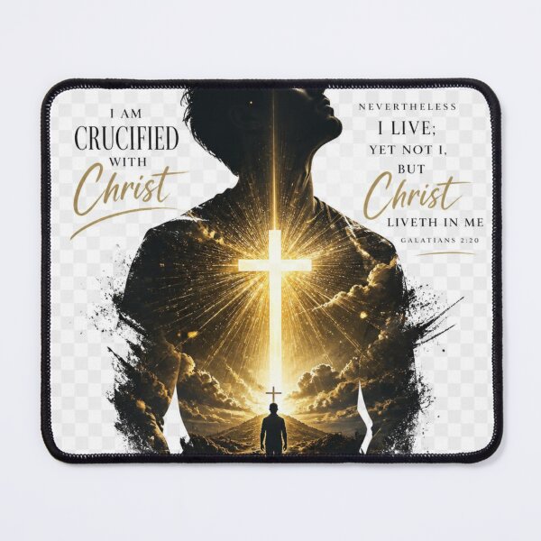 Item preview, Galatians 2:20 Christian Design | Crucified With Christ Yet I Live By Faith designed and sold by Paltooproducts.