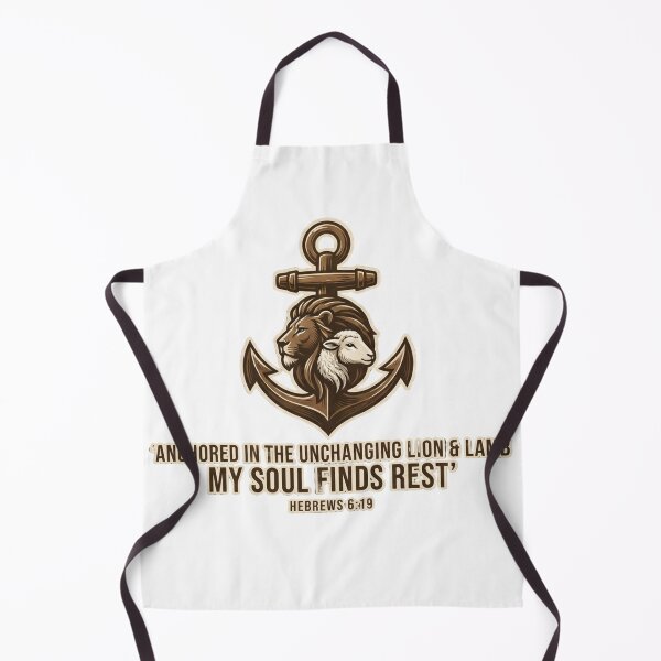 Item preview, Anchored Lion and Lamb Christian Hope Symbol – Hebrews 6:19 Faith Design designed and sold by graceformen.
