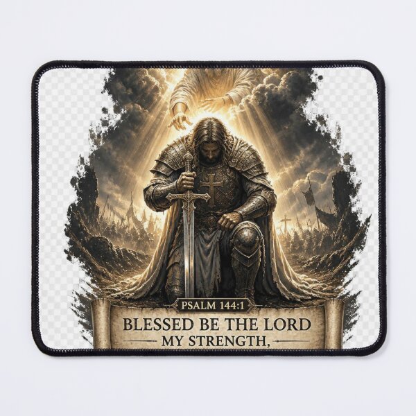 Item preview, Psalm 144:1 Christian Warrior Design | The LORD Is My Strength KJV Bible Verse designed and sold by Paltooproducts.