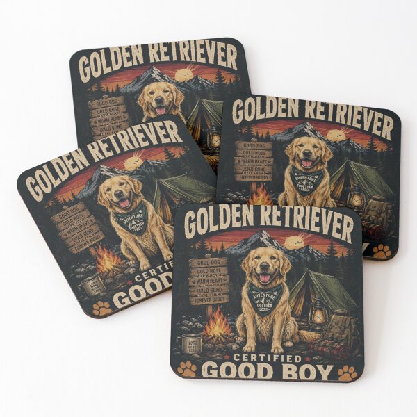 Item preview, Golden Retriever Adventure Together Vintage Camping Dog Shirt designed and sold by AtllasDesigns.