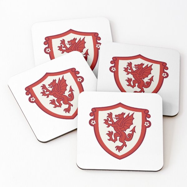 Item preview, Red Dragon Football Shield Art designed and sold by kunecorner.