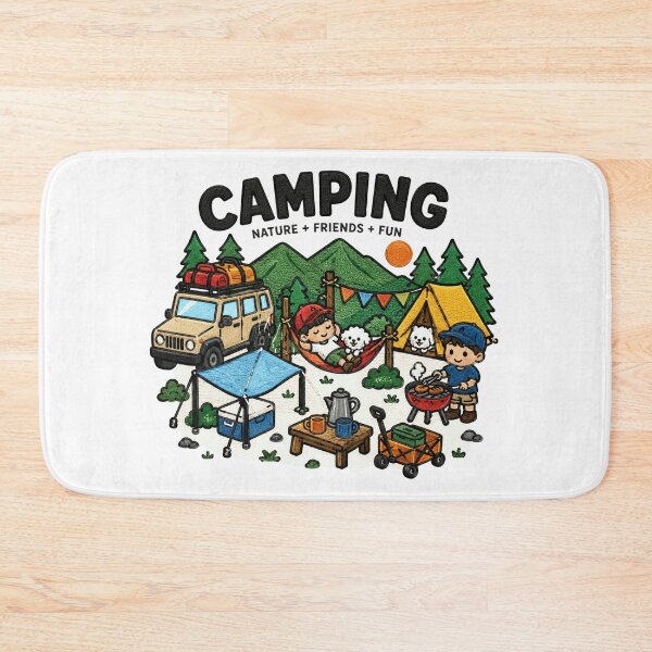 Item preview, Camping Nature Friends Fun Adventure designed and sold by WearTheVibe Store.