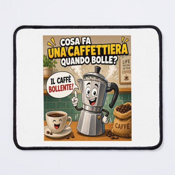 Item preview, Funny Coffee Maker – Hot Coffee Cartoon Joke designed and sold by RipantinaFantasy .