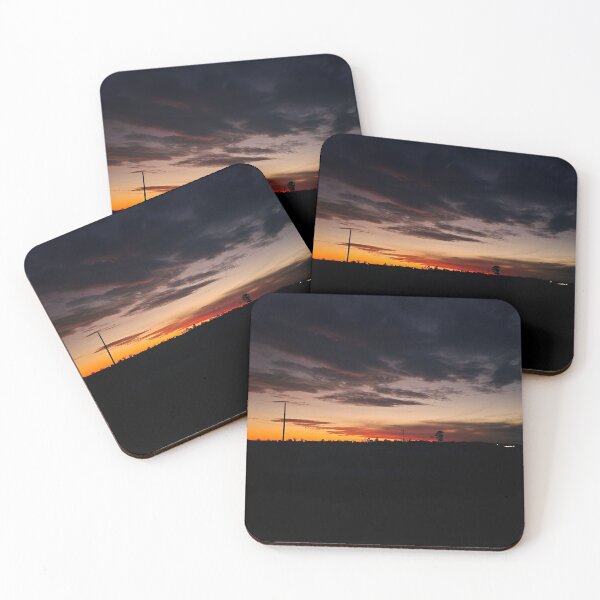 Item preview, Stunning Sunset Over Silhouetted Landscape designed and sold by Stacey's unpromised.