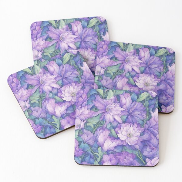 Item preview, A Garden of Purple Flowers designed and sold by LaRoach Digital Arts.