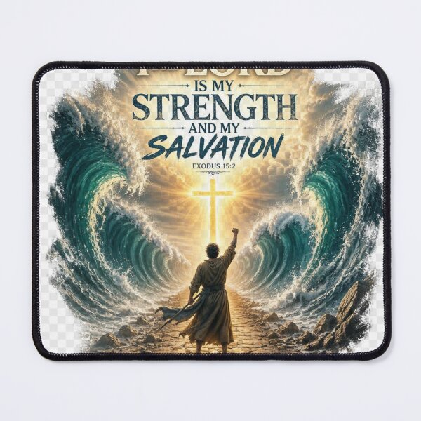 Item preview, Exodus 15:2 Christian Design | The LORD Is My Strength And My Salvation KJV designed and sold by Paltooproducts.