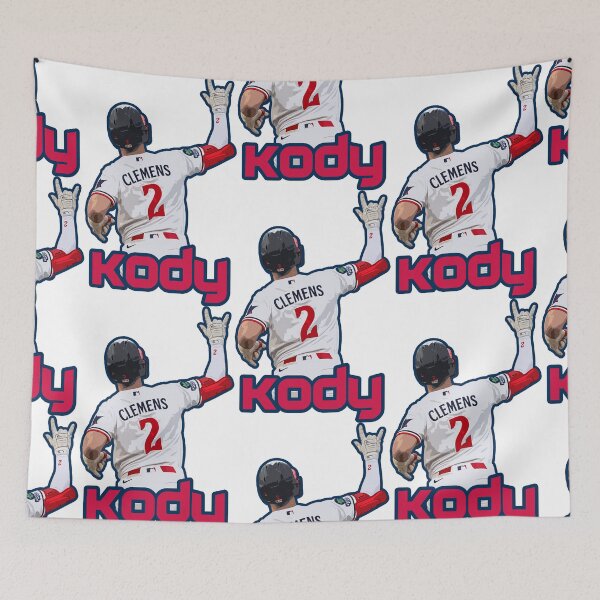 Item preview, Kody Clemens Back View Baseball Artwork with Jersey Number 2 Typography Design designed and sold by Zigmak.