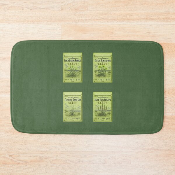 Item preview, Vintage Seed Packets PRINT ONLY NOT REAL- Coastal Wildflowers Series 017-020 - pastel lime color designed and sold by Beachy.