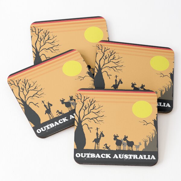 Item preview, Australian Outback Silhouette Stockman and Cattle designed and sold by Al Benge - NZ & Australian Art.