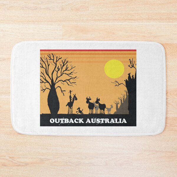 Item preview, Australian Outback Silhouette Stockman and Cattle designed and sold by Al Benge - NZ & Australian Art.