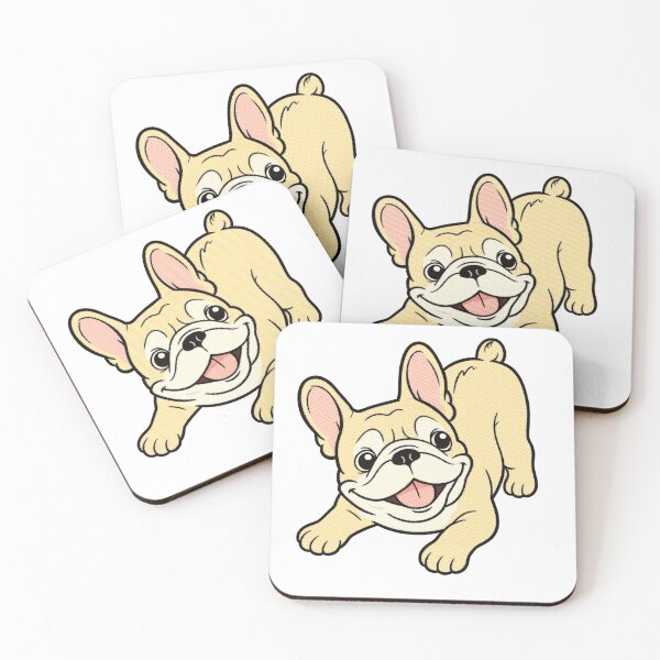 Item preview, Happy Cream Puppy in Playful Pose designed and sold by ben.comictell.