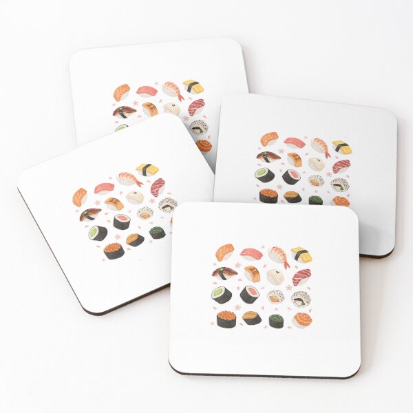 Item preview, Watercolor Sushi Collection | Cute Japanese Food Illustration designed and sold by Verycutethings.