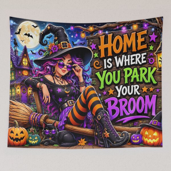 Item preview, Witch Home Is Where You Park Your Broom designed and sold by DazzleKitty.