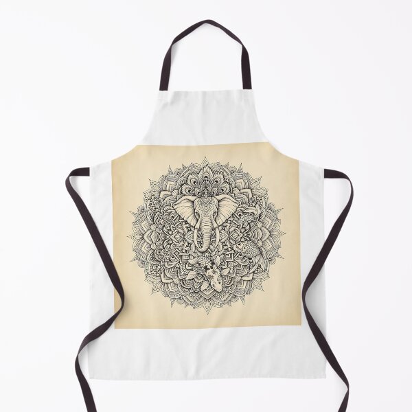 Item preview, Elephant & Koi Mandala Illustration designed and sold by Michaelragheb.