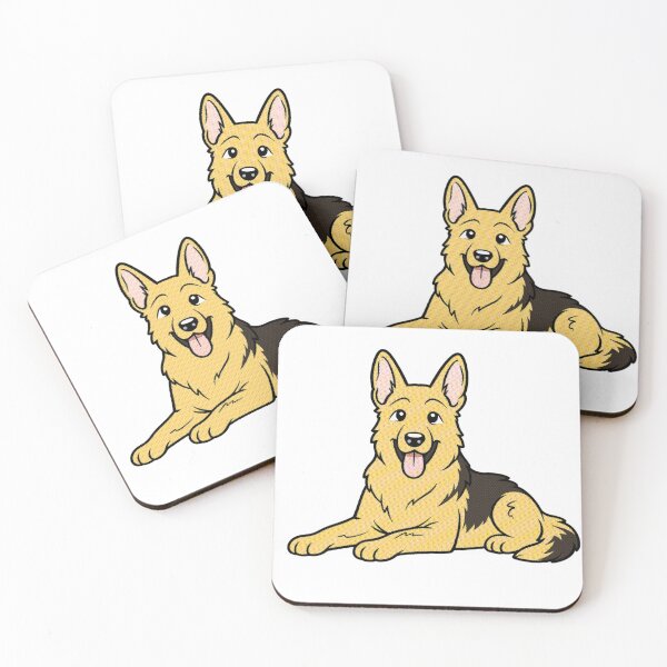 Item preview, Friendly Tan-and-Black Pup Resting designed and sold by ben.comictell.