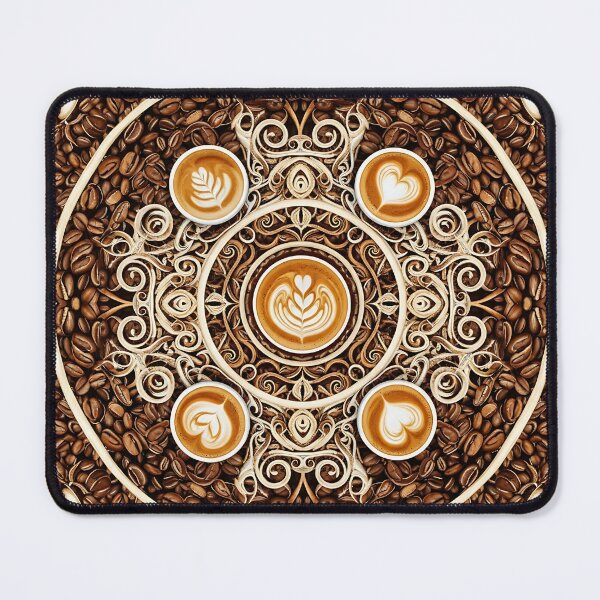 Item preview, Coffee Bean & Latte Art Mandala designed and sold by Michaelragheb.