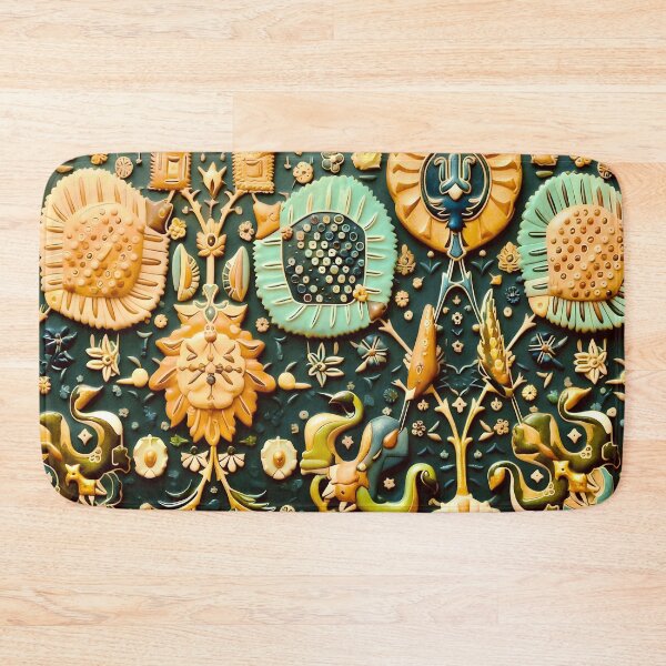Item preview, Safavid Kerman Vase Carpet Fragment  designed and sold by Vicky Brago-Mitchell®.